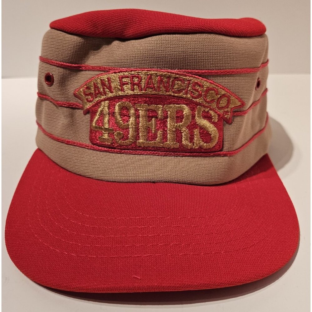 Deadstock New San Francisco 49ers Pillbox Snapback Hat Sports Specialties Vtg☆